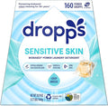 Dropps Sensitive Skin Laundry Detergent Pods, Crisp Breeze (160 Count) - Dermatologist Tested Laundry Pods - HE Compatible Laundry Supplies for Clean Clothes, Vegan & Dye-Free