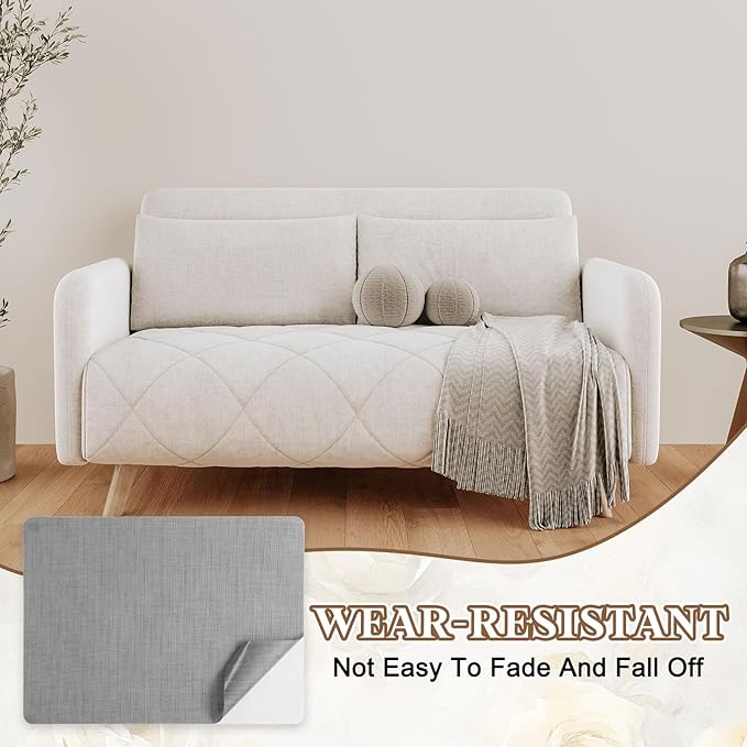 PATIKIL Linen Repair Patch, 8 x 11 Inch Self-Adhesive Linen Fabric Repair Patches for Sofa Couch Clothes Handbag Tents Car Seats Furniture, Light Gray