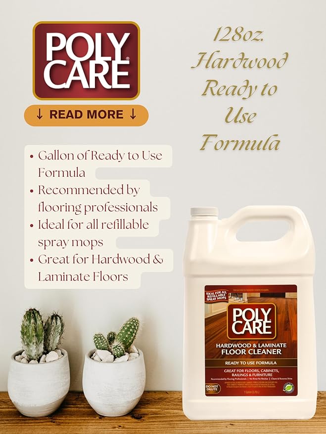 Hardwood Floor Cleaner Refill - 128 fl oz - Fresh- Refill for Spray Mops and Spray Bottles - Residue-Free Floor Cleaning Solution for Wood or Laminate Floors
