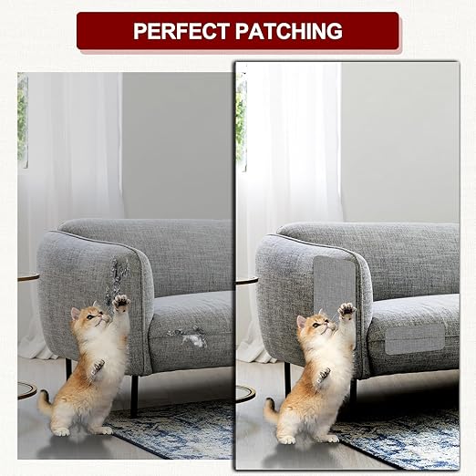 Linen Repair Tape 4x79 inch, Self Adhesive Fabric Patches, Linen Patch Tape Kit, Fabric Repair Tape for Couch Sofas, Headboards, Chairs, Pillows, Curtains, Couches - Black