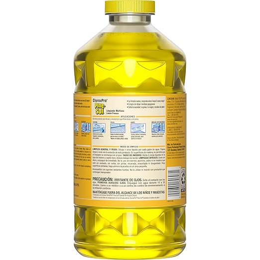 Pine-Sol Multi-Surface Cleaner, CloroxPro, 2x Concentrated Formula, Lemon Fresh, 80 Fl Oz