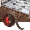 Art3d 4 FT Self Adhesive Vinyl Floor Transition Strip, Laminate Strip Flat Divider for Joining Gaps,Carpet Threshold Transition,Floor Tiles（1.57in, Brown）