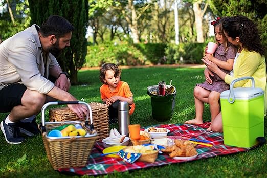 Ginsco 2Packs 4 Gallons New Leakproof Car Trash Can, Large Trash Can Pop-up Collapsible Hanging Car Trash Bin, Waterproof PEVA Liner Open-Top Garbage Can for Home Office Camping