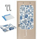 Portable Ironing Mat - 3mm Heat Resistant Padding with 2 Hooks + 1 Insulating Pad for Tabletop or Bed Steam Pressing | Quilting & Travel Blanket Ironing Board Alternative