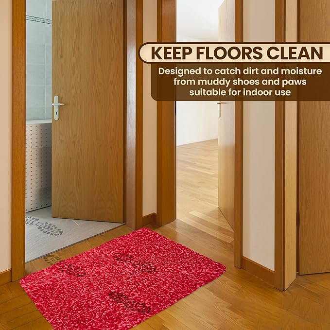 Premium Microfiber Indoor Door Mat – 20"x30" Washable Entry Mat, Non-Slip, Waterproof Backing, Super Absorbent, Low Profile Entryway Doormat for Indoor Entrance