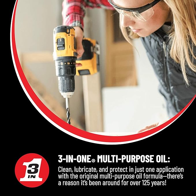 3-IN-ONE Multi-Purpose Oil, 8 OZ [12-PACK]