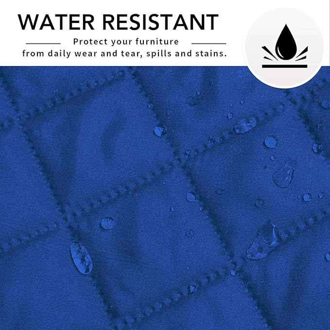 Easy-Going Sectional Couch Covers for Dogs L Shape Sofa Cover Reversible Sofa Slipcover Chaise Lounge Cover Furniture Protector Cover for Pets Dog Cat (42 x 68 inches, Classic Blue/Classic Blue)