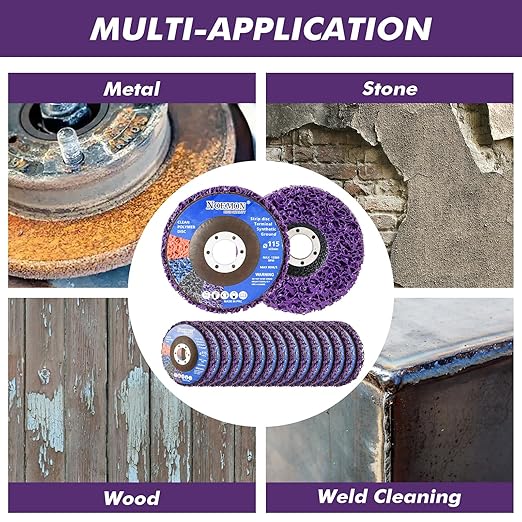 7 Pack Paint Eater Strip Disc Angle Grinder Rust Removal Disc Paint Stripper for Metal Paint Stripper Tool Rust Remover Angle Grinder Attachments Abrasive Wheels & Discs (4-1/2" x 7/8")