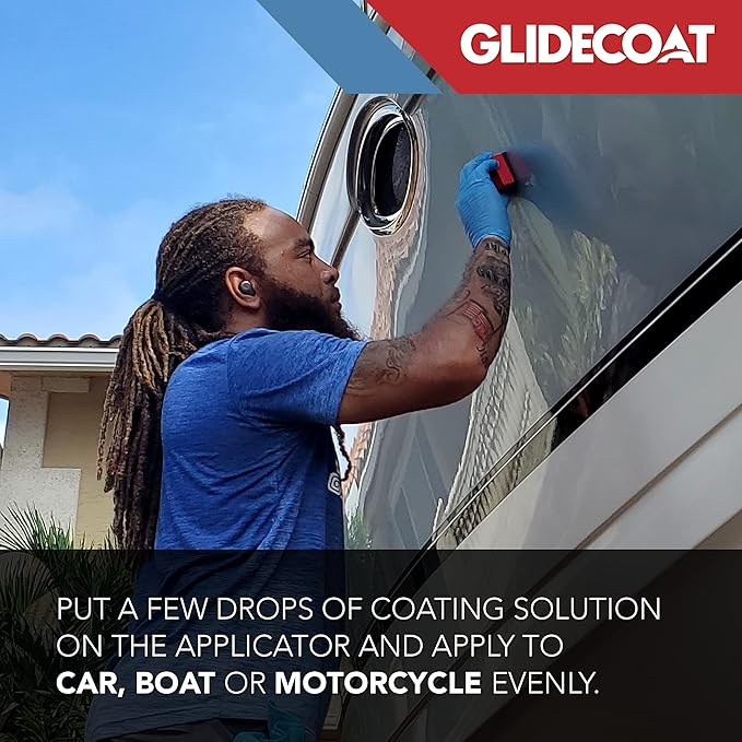 Glidecoat Ceramic Coating Applicator Sponges 6 Pack- Applicator Pads Detailing for Cars, Boats, Motorcycles, Motorhomes, and More - Non-Absorbing - Effortless Application On Any Vehicle! (6 Count)