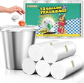 13 Gallon Tall Kitchen Trash Bags - 110 Count Clear Plastic Garbage Bags Unscented Trash Can Liners Strong Waste Basket Bags 49.2 Liter for Home and Office Bins