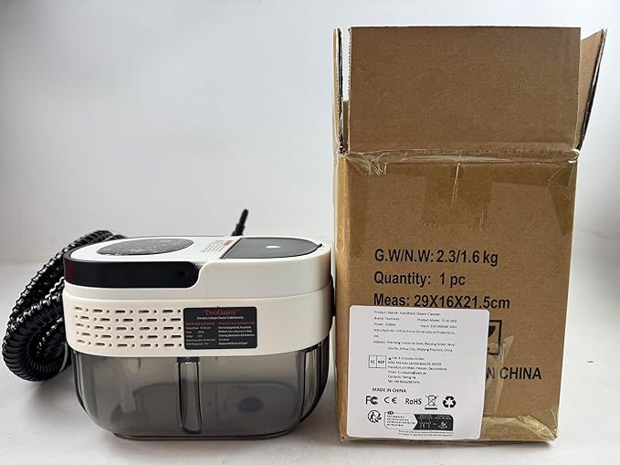 Steam Cleaner for Home, 2500w Steam Cleaner, High Pressure Steamer for Cleaning, 1.6L Water Tank, 3 Level Steam Control, High Heat Handheld Steamer for Kitchen, Bathroom, Upholstery, Car, Furniture
