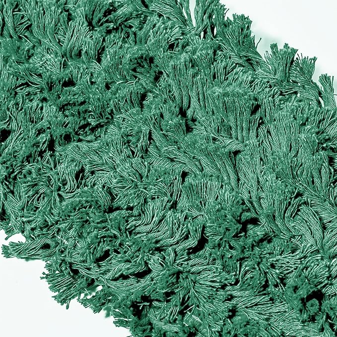 Commercial Dust Mop Replacement Head – 36 x 5 in. Cotton Nylon Reusable Mop Head – Industrial Dust Mop Refill for Floor Cleaning & Janitorial Supplies, Green