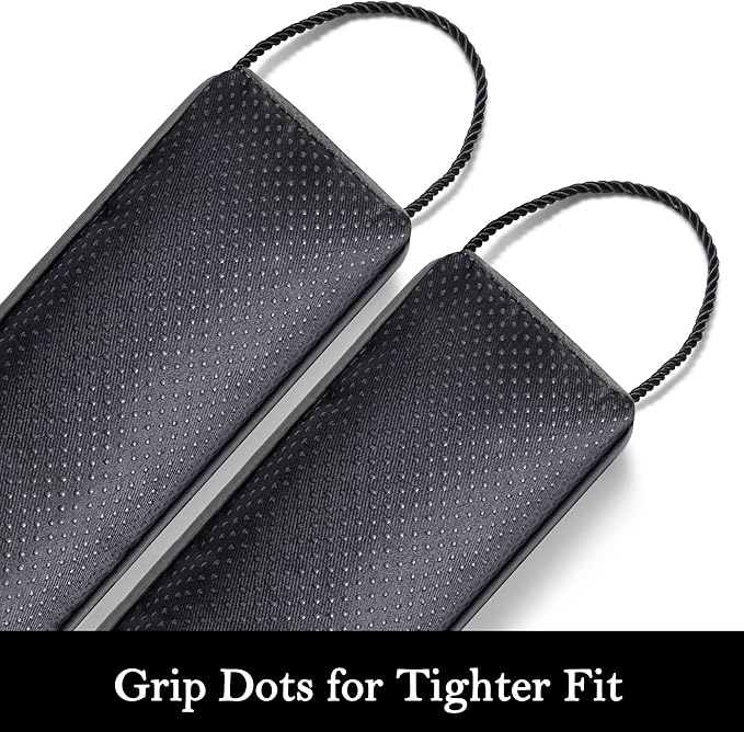Sunolga 60" Door Draft Stopper Blocks Hot and Cold Air with Removable Washable Cover for Gaps Up to 3", All-Season Seal Strip for Noise, Wind, Door Sweep for Bottom of Door, Home Essentials, Gray