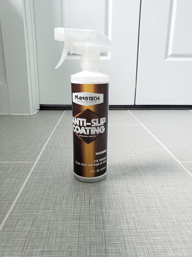 Nanotech Surface Solutions Anti-Slip Coating - Works in Minutes, Reduces Slip & Fall Accidents Due to Wet Floors - for Porcelain, Ceramic, Mosaic Tile, 1 Gallon (128 Oz.)