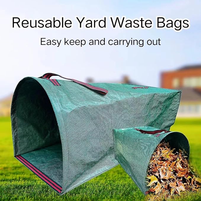 72 Gallon Yard Lawn Garden Bags, Large Standable Leaf Bags, Outdoor Garbage Can - Collapsible Trash Can for Parties, Yard Waste, Laundry, Camping - 1 Count