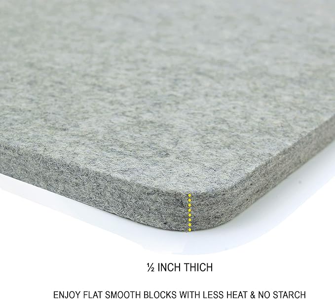 Wool Pressing Pad - 24in x 18in Quilting Ironing Pad - 100% New Zealand Felted Wool Iron Board for Quilters, Great for Quilting Sewing Projects by SAVINA