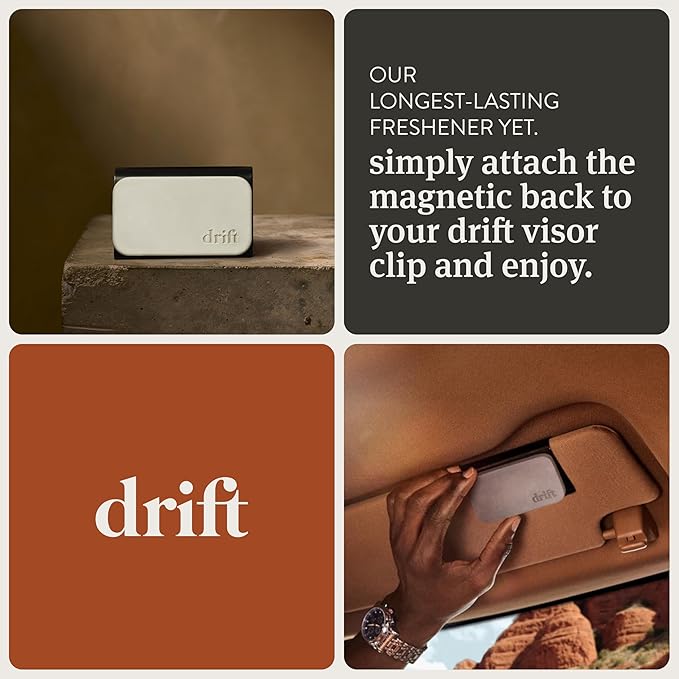 Drift Car Air Freshener - Stone Air Freshener Starter Set - Car Odor Eliminator - Pine Scent