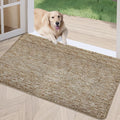 REFETONE Indoor Doormat, Front Door Mat 36"x59" Absorbent Rubber Backing Non Slip Back Door Mats, Washable Low-Profile Inside Floor Mat Door Rugs for Entryway, Resist Dirt Mud Mat for Dogs, Coffee