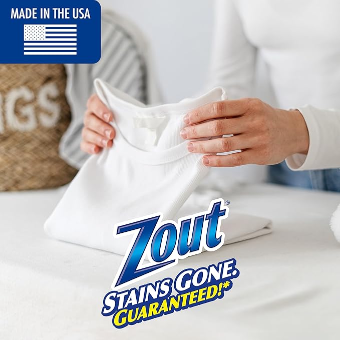 Zout Laundry Stain Remover Spray, Triple Enzyme Formula, 22 Ounce Bottles, 2-Pack