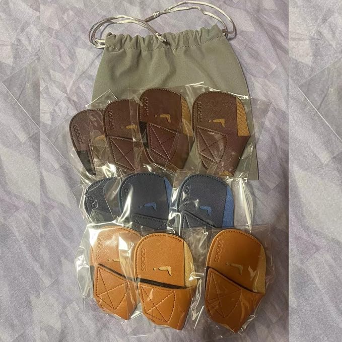I Golf Iron Headcovers 10pcs PU Fit Both Right-Handed Clubs Golf Club Protector for Titleist Callaway Ping Taylormade Fit More Brands Golf Iron.