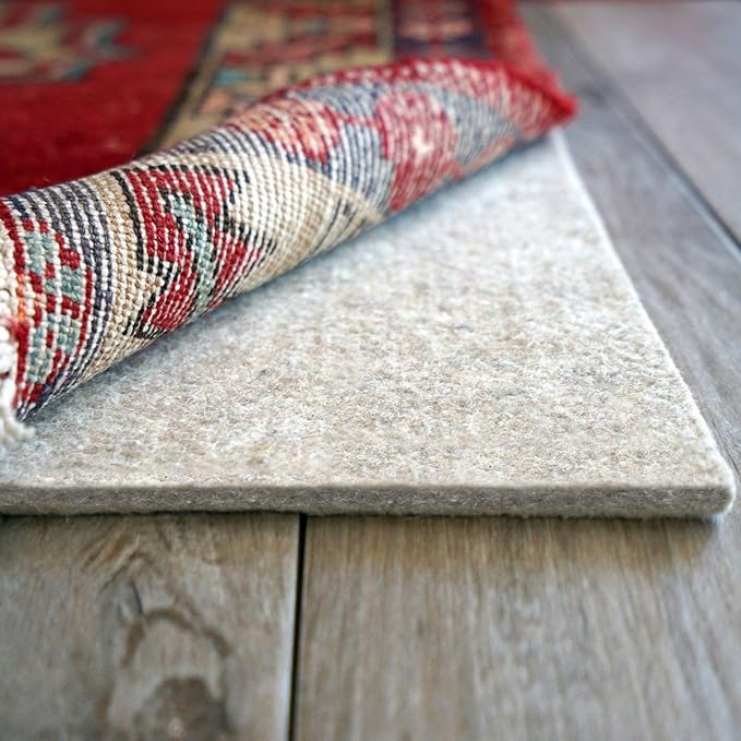 RUGPADUSA - Eco-Plush - 8'x11' - 1/4" Thick - 100% Felt - Premium Cushioned Rug Pad - Available in 3 Thicknesses, Many Custom Sizes