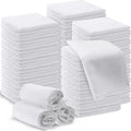 200 Pieces Microfiber Cleaning Cloths Bulk Absorbent Microfiber Towels Reusable Lint-Free Streak Free Wash Rags for House Kitchen Office Restaurants Bar Shop Car, 12 x 12 Inches (White)