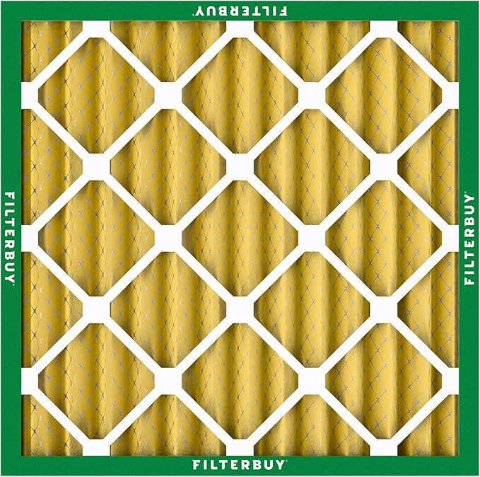 Filterbuy 14x14x2 Air Filter MERV 11 (MPR 1200) Allergen Defense Replacement (4-Pack), Electrostatic Pleated HVAC AC Furnace Filters, Made in USA (Actual Size: 13.50 x 13.50 x 1.75)