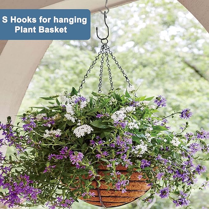 Unique Twist Design Bag Hanger Purse Hooks - 5 Inch Large Size Closet Rod Hooks for Hanging Bags, Purses, Handbags, Belts, Scarves, Hats, Clothes, Pans and Pots (12 Pack)