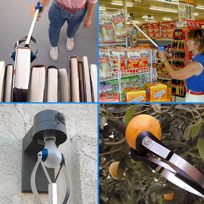ArcMate EZ Reacher - Heavy Duty Grab-It Reaching Tool - Grabber Reacher with 4.5 Inch Jaws, Can Lift a Dime to 8 lb. Brick, Lightweight, Sturdy, Perfect for Tight Spots, 20" (20S)
