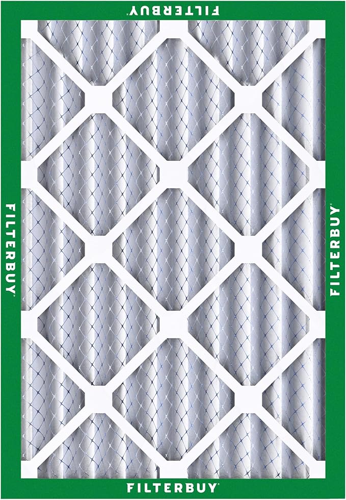 Filterbuy 25x29x4 Air Filter MERV 8 (MPR 700) Dust Defense Replacement (1-Pack), Electrostatic Pleated HVAC AC Furnace Filters, Made in USA (Actual Size: 24.38 x 28.38 x 3.63)