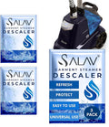SALAV Garment Steamer Descaler/Decalcifier Packets for Mineral Deposits and Build-up Removal, Maintenance for Clothes Steamer, Use 1 Packet Every 4 Months, 3-pack