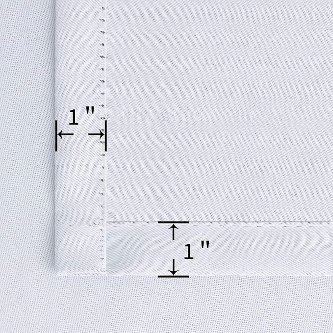 BGment Rod Pocket Room Darkening Curtains for Bedroom 72 Inches Long - Thermal Insulated Blackout Curtain Drapes for Living Room, 52 x 72 Inch, 2 Panels, Greyish White