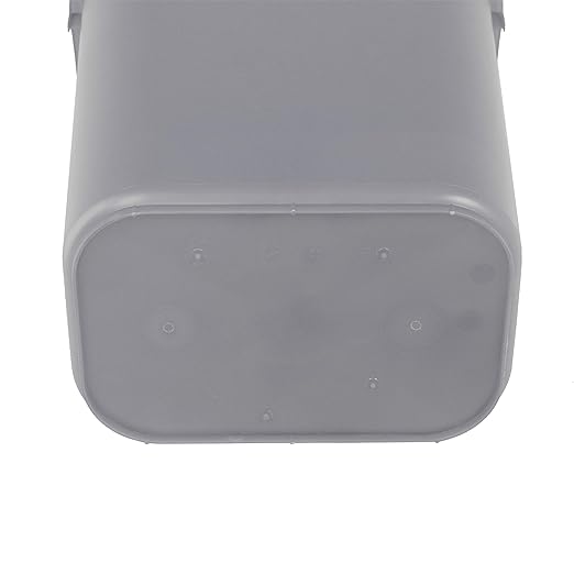 Amazon Basics Rectangular Commercial Office Wastebasket, 10 gallons (Pack of 1), Grey (Previously AmazonCommercial brand)