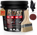 Rust Converter & Metal Primer, 141 Fl Oz Black Rust Inhibitor Paint for Metal, Automotive Rust Reformer, Industrial Grade Water Based, Heat Resistance & UV Resistant