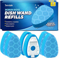 Scrub Dots Dishwand Refills Sponge Heads, Dish Wand Refill, Scrubber Replacement Head, Non Scratch Brush Soap Filled Dispensing Handle,Heavy Duty Dishwashing Pads Dispenser Dishwasher Cleaning