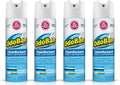 OdoBan Ready-to-Use 360-Degree Continuous Spray Disinfectant and Harsh Aroma Eliminator, Fabric and Air Freshener, 4 Pack, 14.6 Ounces Each, Fresh Linen Scent