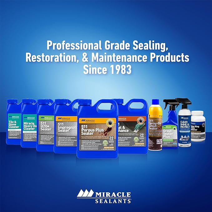 Miracle Sealants Heavy Duty Miracle Grout Cleaner Spray for Natural Stone, Marble, Tile & Grout, Quart