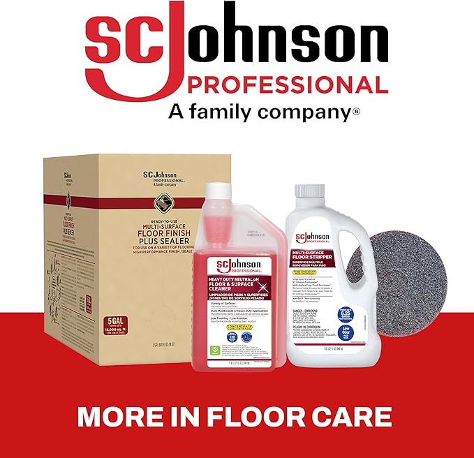 SC Johnson Professional Heavy Duty Neutral Floor & Surface Cleaner 1 Gallon, case of 4