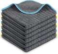 Airlab Microfiber Cleaning Cloth for Household Dust Rags for Cleaning All-Purpose Towels Streak Free Kitchen Dishes Reusable Pack of 6, 12" x 12"