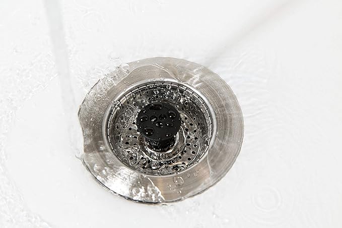 SinkShroom Revolutionary Clog-Free Sink Strainer Basket with Stopper, Stainless Steel