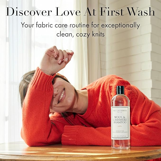 The Laundress Wool & Cashmere Shampoo, Double Concentrated, Cedar Scent, Wool Detergent, Wool Wash, Cashmere Shampoo, 16 Fl Oz