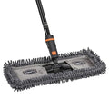 SWOPT 18” Microfiber Dust Mop + 60" Steel Handle, Combo — Dust Mop Head with Long Handle Interchangeable with All SWOPT Cleaning Products — Clean Hard-to-Reach Areas, Machine Washable