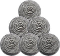 Stainless Steel Scrubber Scrubbing Scouring Pad Sponges Clean Pot Pan and Steel Wool for Kitchen Bathroom