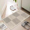 Ultra Thin Door Mat Indoor Entrance, 1/10 in Thin Door Mats for Inside Entry, Non-Slip Rubber Backing Washable Doormat, Fade Resistant, Absorbent, Low Profile Dirt Trapper, 30"X17"