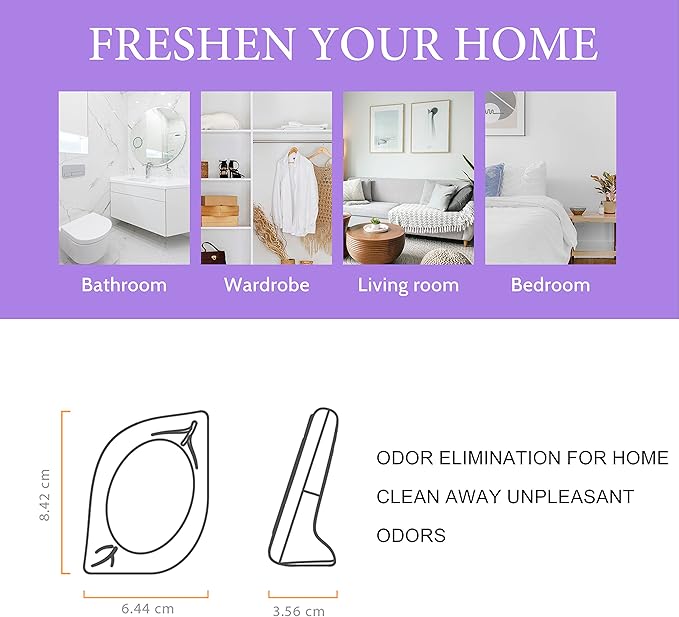 Air Freshener for Home, 4 Pack, Lavender, Odor Eliminator for Small Area Closets Bathroom Pets Strong Odor, Up to 120 Days