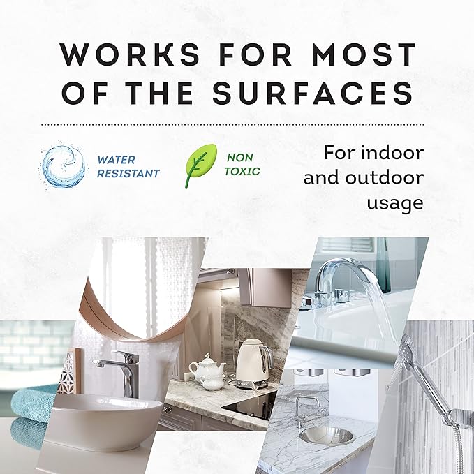 Granite, Marble & Stone Repair Kit - Fix Chips & Defects in Minutes | Restore Tiles & Countertops with Ease | for Quartz Corian Marble or Stone | Flawless Results Every Time | Repair Up to 20 Chips