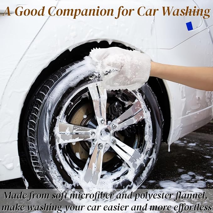 100 Pcs White Microfiber Dusting Gloves, Disposable Artisan Dust Cloth Remove Mitt, Dual-Sided Dust Wipes Feather Dusters for Indoor Plants Furniture, House Cleaning Pet Hair, Electronic Device