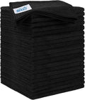 HOMEXCEL Microfiber Cleaning Cloth 20 Pack 11.5 x 11.5 inch Microfiber Towels for Cars Ultra Absorbent Car Washing Cloth Lint Free Streak Free Cleaning Rags for Car, Kitchen Window Black