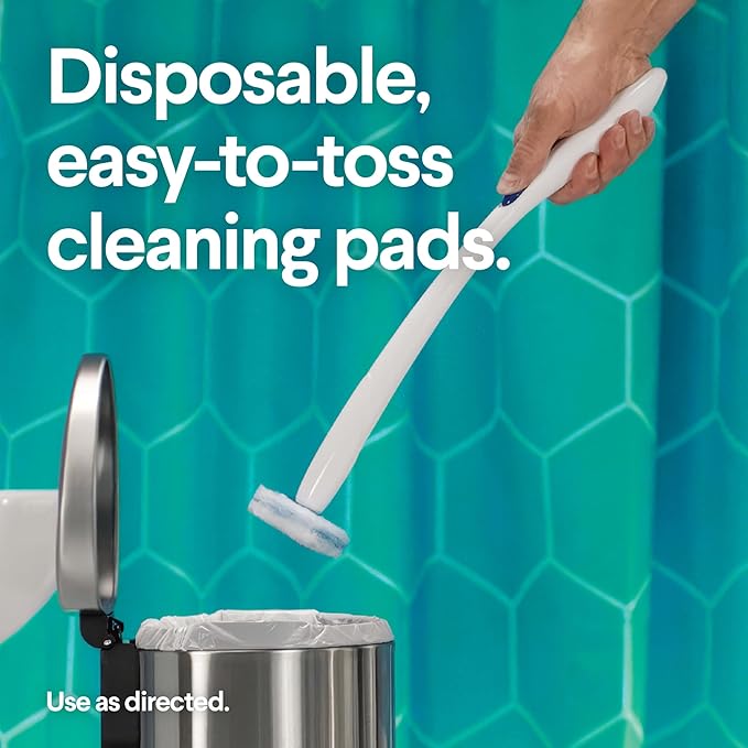 CLOROX ToiletWand, Disinfecting Wand Refill Heads - Rainforest Rush, 10 Count (Package May Vary) (Pack of 6)