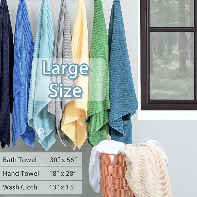 VOOVA & MOVAS 3 Piece Towel Set - 100% Cotton | Quick Dry | Soft | Thick,1 Large Bath 30" x 56", 1 Hand 18" x 28", 1 Wash Cloth 13" x 13", Towels for Bathroom, Bathroom Towels Gift, Burgundy